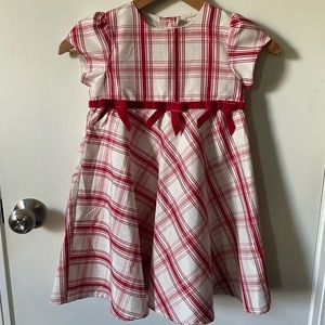 Holiday Red/White Plaid George Dress 5t